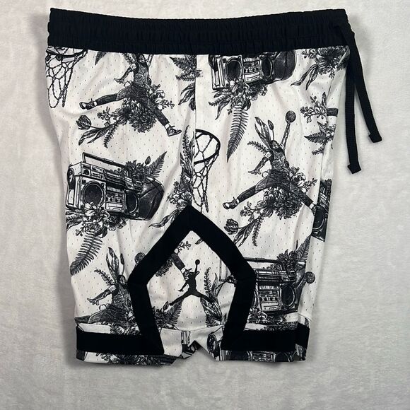 Jordan Dri-FIT Sport AOP Diamond Shorts Mesh basketball shorts Men Large NWT - Picture 7 of 8